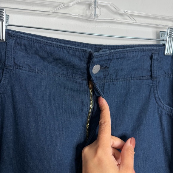 NYDJ Brigitte High Rise Wide‎ Leg Capri Serendipit Blue Wash NWT Size 16 Casual - Picture 10 of 11